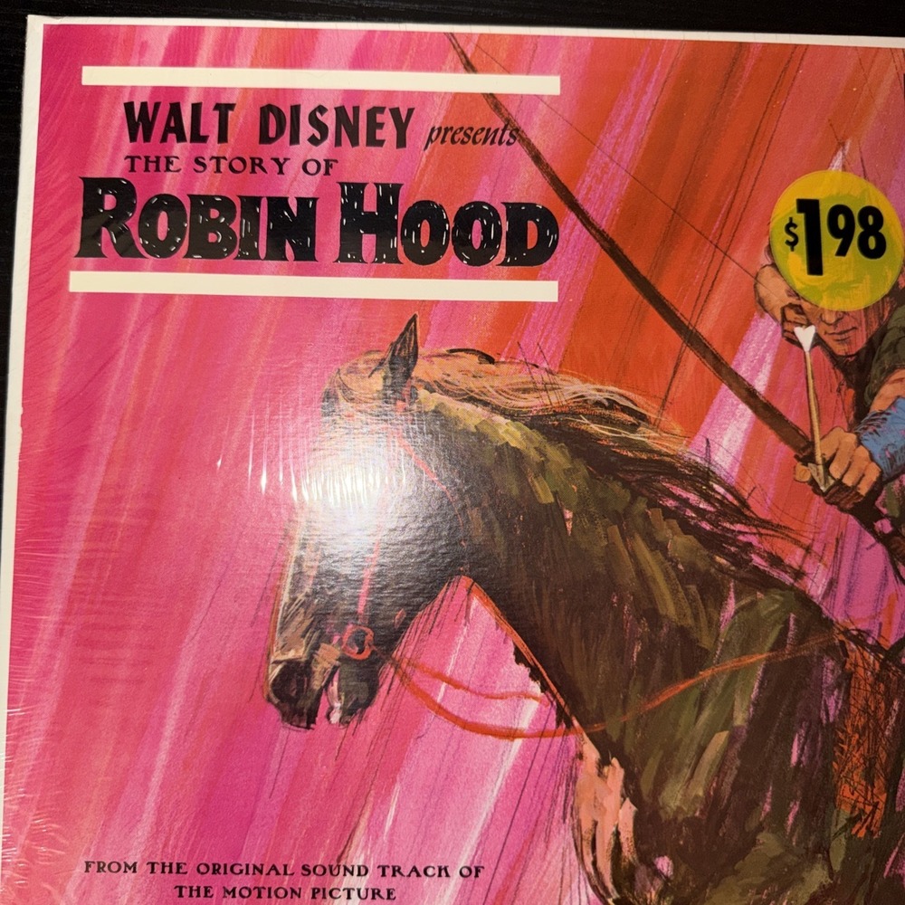 Walt Disney The Story Of Robin Hood Vintage Vinyl Record LP Rare Sealed DQ1249 - Picture 4 of 16